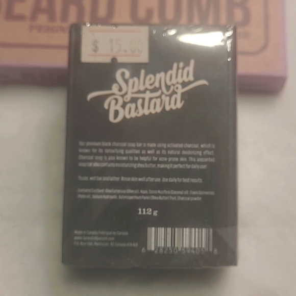 Beard Comb & Charcoal Body Soap - Picture 3 of 5